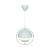 Lampa wisząca  z mosiężnym pierścieniem i białym metalowym kloszem Tavia NO2412353001 - Nordlux